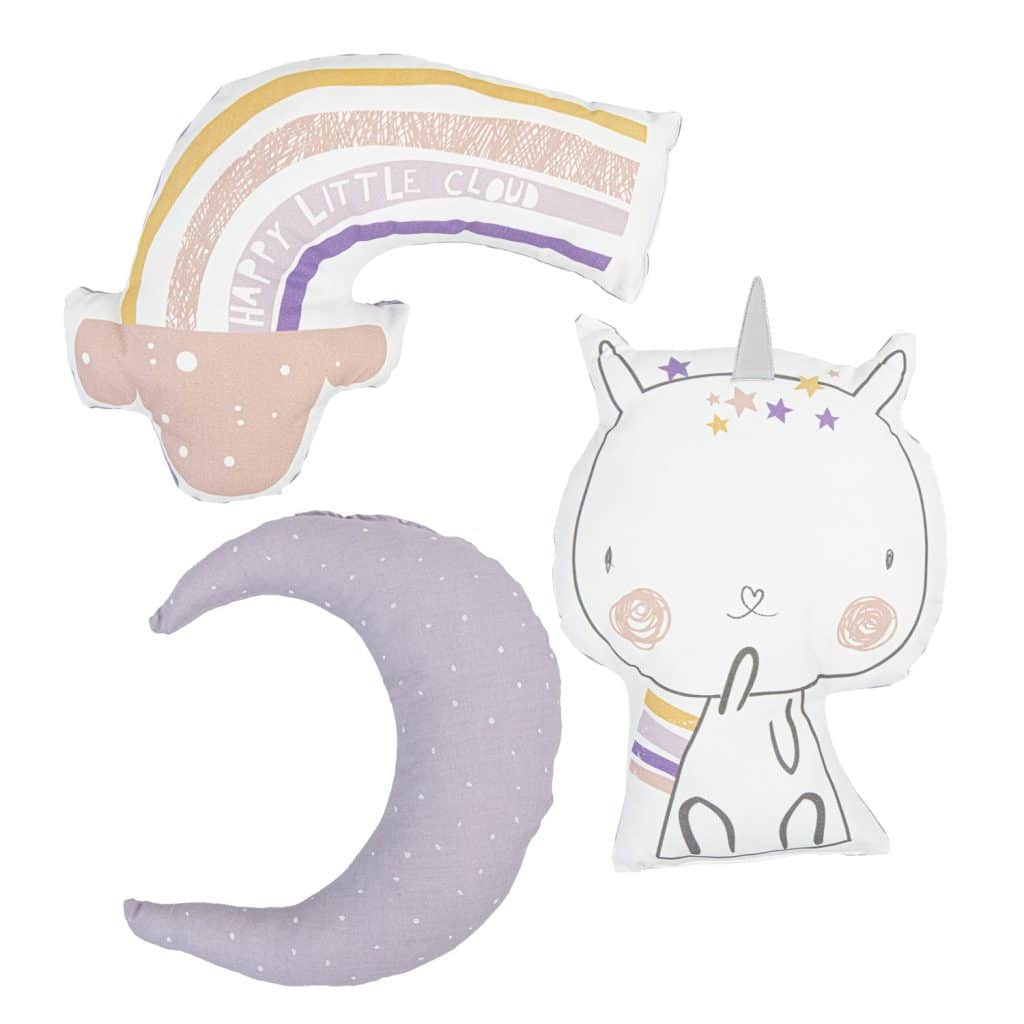 Set 3 cojines Unicornio Bimbi Dreams