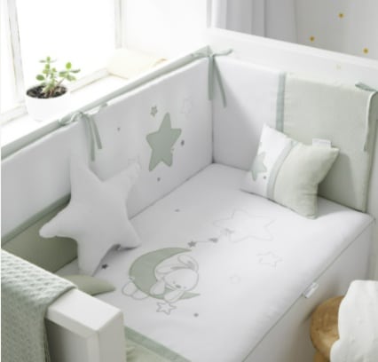 Edredón+Chichonera Luna Verde Bimbi Dreams