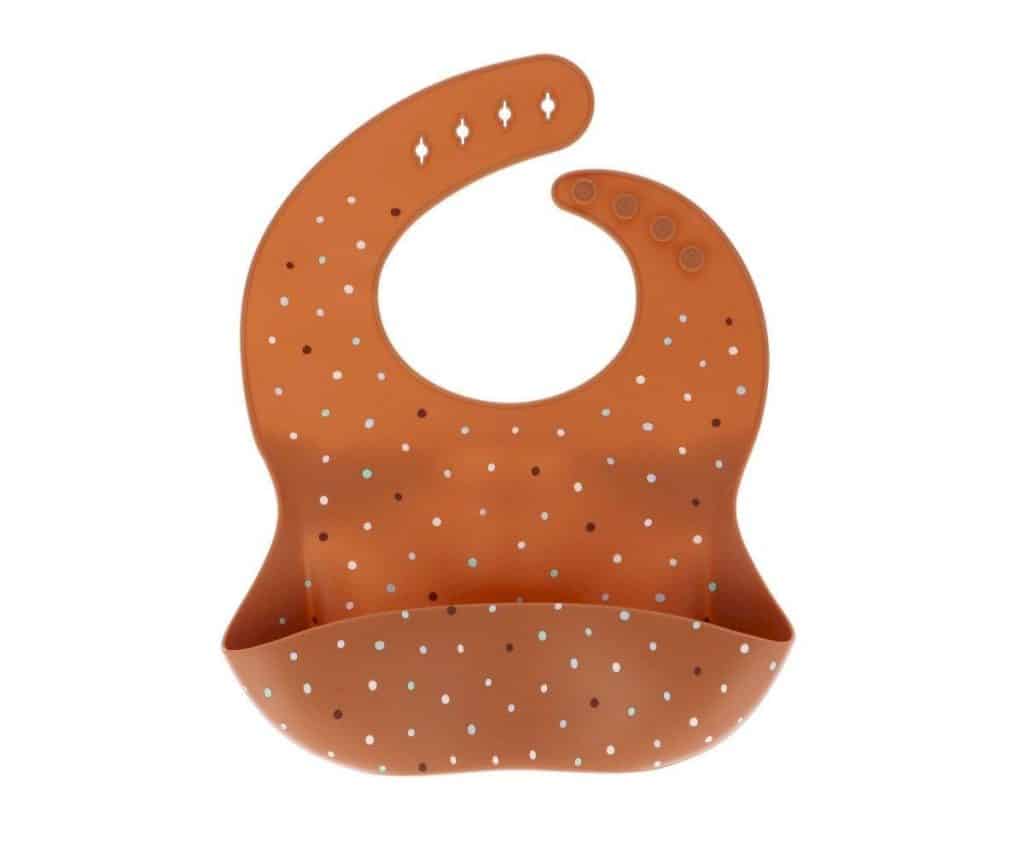 Babero Tutete Dots Brown