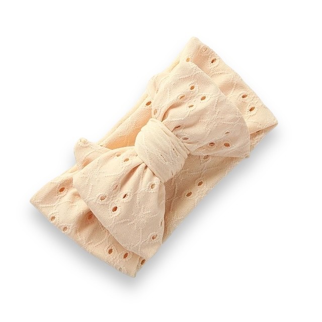 Turbante Calado Amarillo Pastel